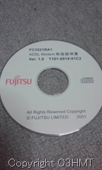 富士通製ADSLモデム FC3521RA1 CD-ROM